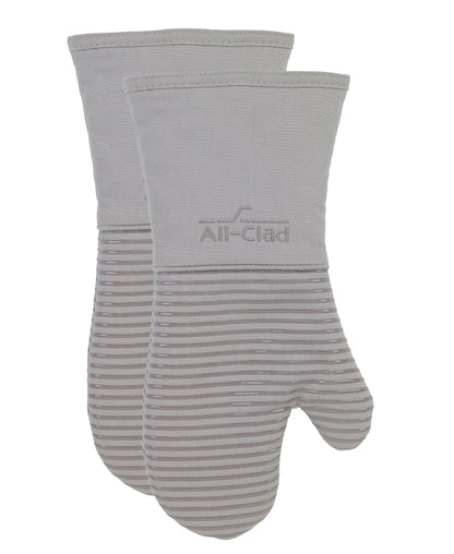 All-Clad Non-Slip Silicone Oven Mitt, Heat Resistant 500°F, Indigo, 2pc