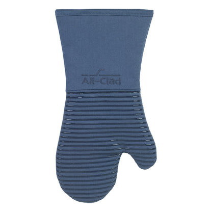 All-Clad Non-Slip Silicone Oven Mitt, Heat Resistant 500°F, Indigo, 2pc