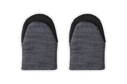 Le Creuset Set of 2 Mini Oven Mitts, 8", Charbon