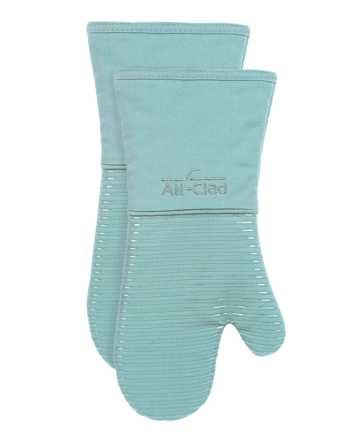 All-Clad Non-Slip Silicone Oven Mitt, Heat Resistant 500°F, Indigo, 2pc