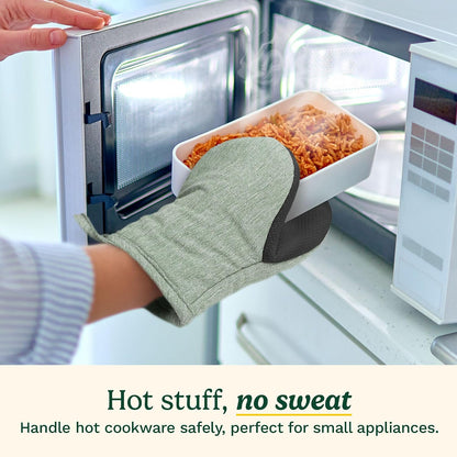 Cuisinart Mini Oven Mitts, 2-Pack, Neoprene Grip, Heat Resistant 350F