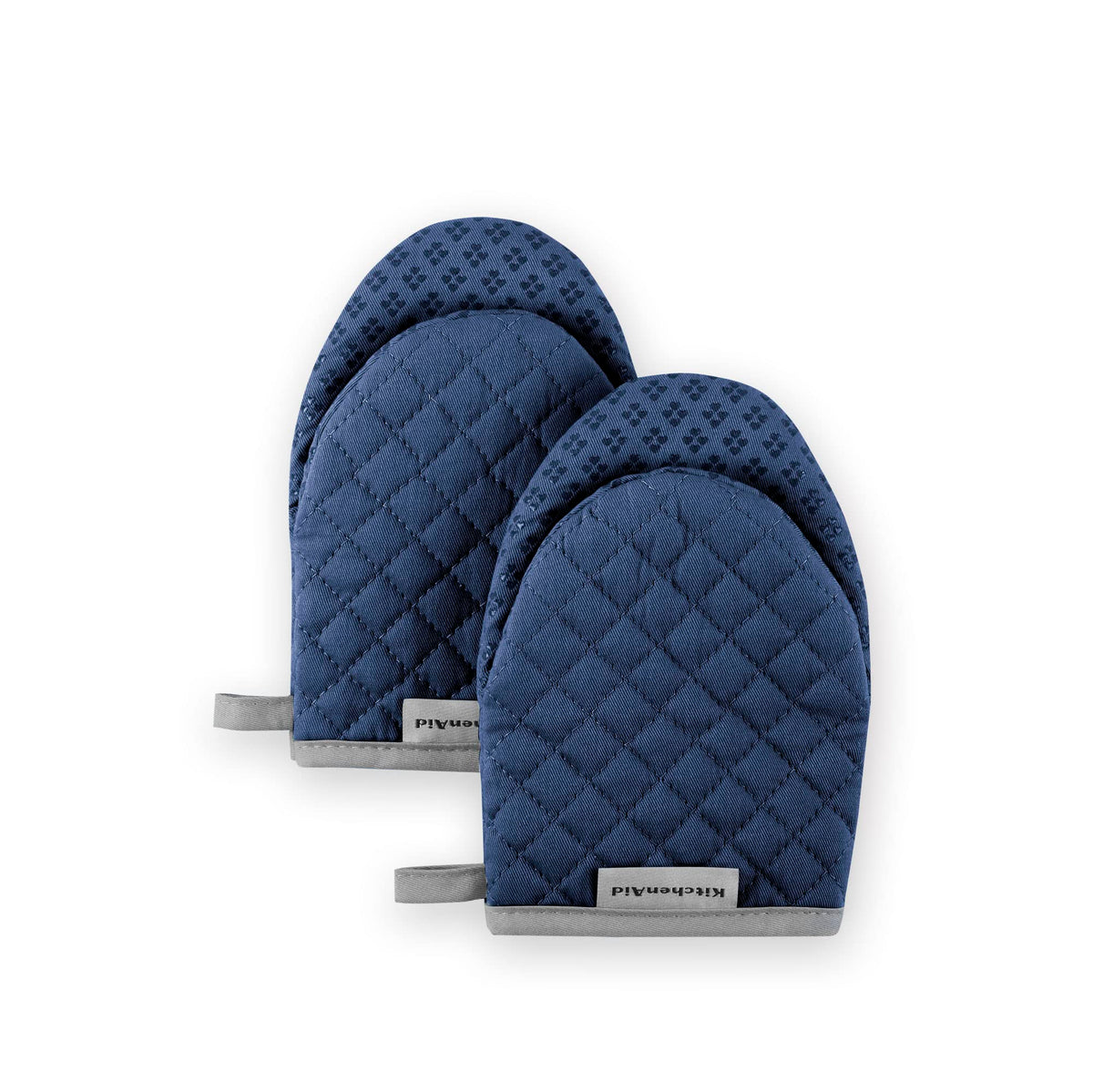 KitchenAid Asteroid Mini Oven Mitt Set, 5.5"x8", Black, 2 Piece
