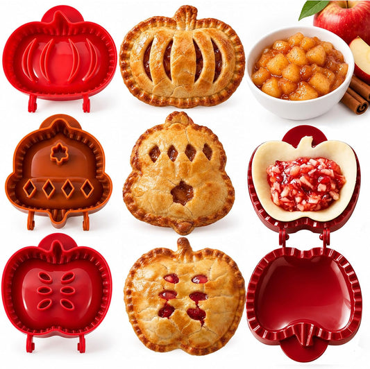 3 PCS Mini Pie Molds for Baking, Hand Pie Molds, Pumpkin Apple Acorn
