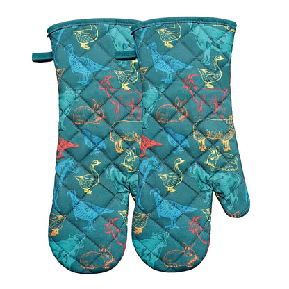 Oven Mitts Cotton Fashion Cute Cat Design 1pair