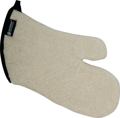 Terry Oven Mitts, San Jamar, Professional Grade, 500°F, 24", Pair, Natural